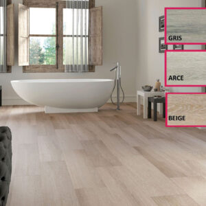 azulejo de gres de pasta roja imitacion madera COLORES NICOLE