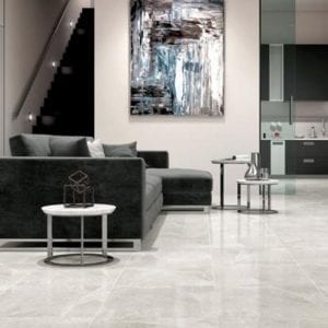 Pavimento imitación mármol CHELSEA GRIS 45X45 Brillo