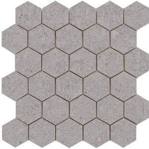 HEXAGONO LIMESTONE GREY 30X30