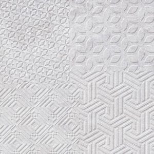 TEXTILE MATERIA WHITE 25X80