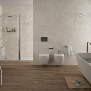 porcelánico imitación madera ALAPLANA TESLA BEIGE + LAKELAND ROBLE