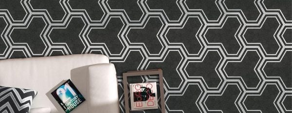 Ambiente Hex 25 Labyrinth Black 3