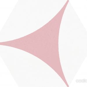 Hex 25 Porto Venere Pink Hexagonal 22×25