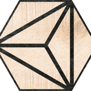 Hex 25 Tribeca Beige Hexagonal Variedad 1 22×25