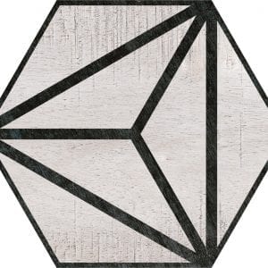 Hex 25 Tribeca Grey Hexagonal Variedad 1 22×25