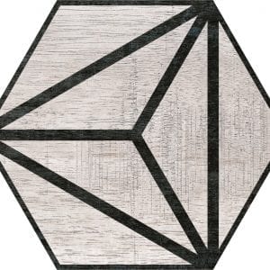 Hex 25 Tribeca Grey Hexagonal Variedad 2 22×25