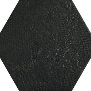 Milano Black Hexagonal Variedad 2 22×25