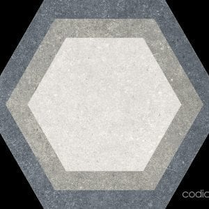 Traffic Combi Grey Mix Hexagonal 22×25