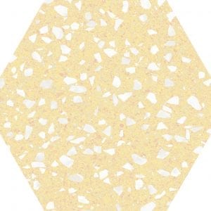 Venice Yellow Hex25 Hexagonal  22×25