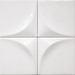 Vertex Curve White 15×15
