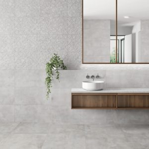 Azulejos para Baño Imitación Cemento DOWNTOWN GREY 33X100 TRIANGLE 60X60