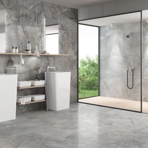 Azulejos para baño Codicer Velvet silver 33x66