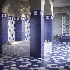 Azulejo Hexagonal Marrakech 15×17 para baños