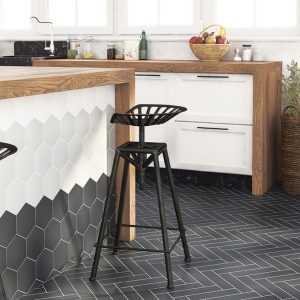 Azulejo Hidráulico Hexagonal Manhattan Hex 15×17 para Cocinas