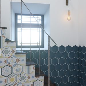 Azulejo Porcelánico Hexágonal Boom 14×16 para Interiores