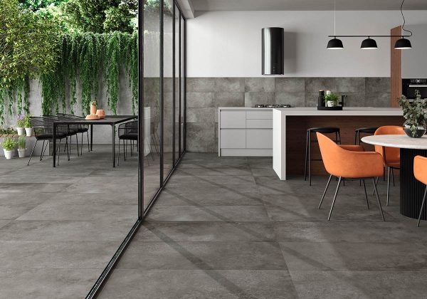 Azulejo Porcelánico Imitación Cemento AMSTEL ANTRACITA 60X120_30X60