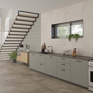 Azulejo Porcelánico Imitación Cemento STN AMB AMSTEL BEIGE 33X90+NOCE 60×60