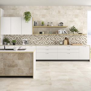 Azulejo Porcelánico Imitación Cemento STN AMB AMSTEL BEIGE-NOCE 25×50+30×60