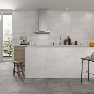 Azulejo Porcelánico Imitación Cemento STN AMB AMSTEL BLANCO 30×60-ANTRACITA 60×60