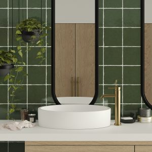 Azulejo tipo Metro para Baños Trending Colors Musgo 13×13