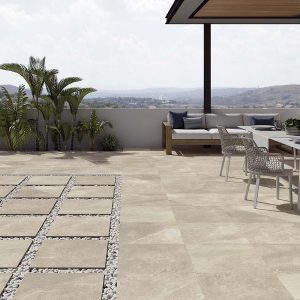 Azulejo Porcelánico Imitación Piedra STN AMB MAVERIK BONE 60X60X20MM
