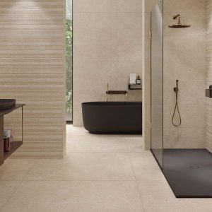 Porcelánico Esmaltado Imitación Cemento GLAMSTONE BEIGE 33X90_BAJA
