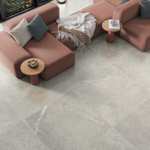 Azulejo Porcelánico Imitación Piedra Nival Gris Mate 100X100