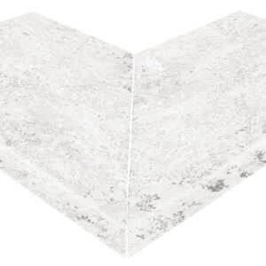 Gresmanc -Cartabon Exterior Peldaño Recto 500 62,5×62,5×5 Evolution White