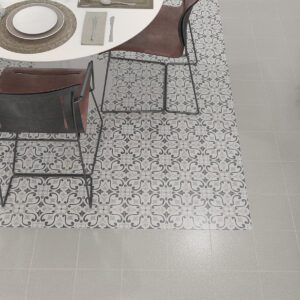 Ambiente Bolonia - Gris 22,3x22,3 y Deco 1 22,3x22,3