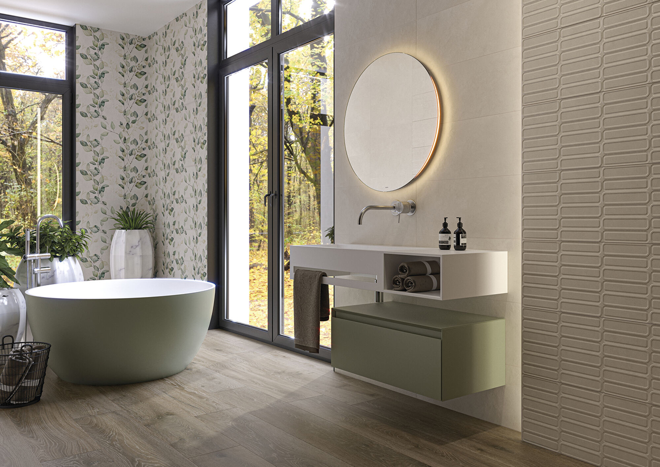 ALURE_01_AMBIENTE_ALURE_IVORY_CAUDALIE_OVAL_30X75_CAMDEN_MOKA_25X150