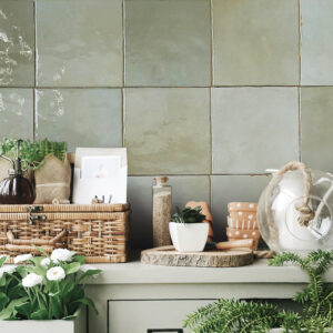 azulejos cocinas rusticas ZEL ZAFI GREEN
