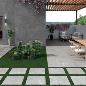 azulejo cemento exterior Duplostone Perla 60X60 20 mm