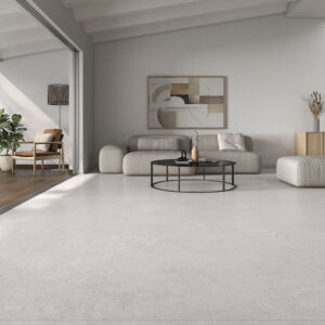 azulejo cemento para suelo Coralstone Perla 120X120 Kalon Nogal 20X120