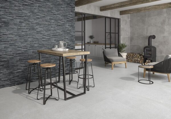 azulejo cemento salón DUPLOSTONE