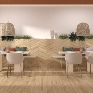 Azulejos imitación madera Cr Rovere 8X40 Honey Rovere Honey 20X120 Plain White 120X280