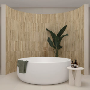 Revestimiento imitación madera Rovere Honey 8X40 Essenza Biege 60X60 60X120