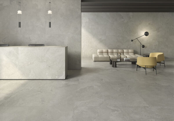 Suelo imitación piedra Portlandstone Gris 160X160