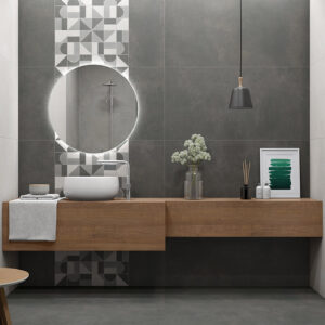 estilo cemento Omnia Ash 60X120 Omnia Argent 60X120 Granate