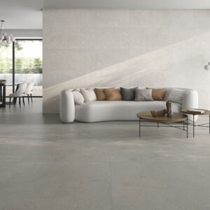 gres porcelánico cemento Sospiro Blanco 60X120 Sospiro Gris 120X120