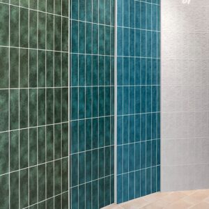 Azulejos para baño Mare Cipresso Smeraldo Bianco